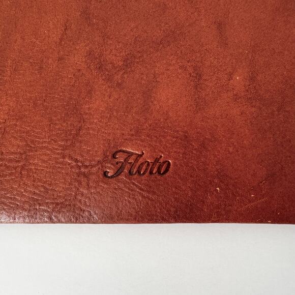 Floto Italian Leather Wallet Cardholder in Brown with Phone Holder - Picture 4 of 11